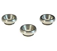 Armerah Basin LP 810 Drip Tip eCig Mouthpiece Shallow/Wide Stainless Steel 3 Pack Silver