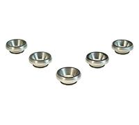 Armerah Basin LP 810 Drip Tip eCig Mouthpiece Shallow/Wide Stainless Steel 5 Pack Silver