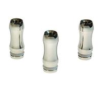 Armerah Baton 510 Drip Tip eCig Mouthpiece Short Narrow Stainless Steel 3 Pack