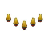 Armerah Pompey Cone 510 Drip Tip e-cig Mouthpiece Short/Narrow/PEI/POM 5 Pack