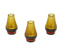 Armerah Pompey Cone 510 Drip Tip eCig Mouthpiece Short/Narrow PEI/POM 3 Pack