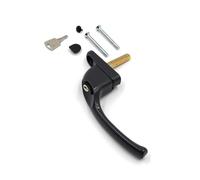 Armis Espag Cranked Lockable Window Handle - Left, Anthracite Grey, 40mm