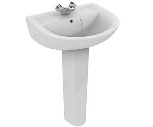 Armitage Shanks E896201 Sandringham 21 Washbasin 55cm, 1TH, with Overflow and Chain Hole
