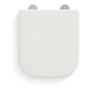Armitage Shanks Edit D Shaped Rounded/Curved Toilet Seat with Soft Close and Quick Release for Easy Cleaning (44.5 x 36.5 x 4cm) S078401