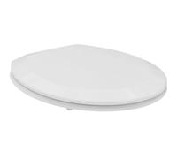 Armitage Shanks Orion Toilet seat and Cover, Rounded Shape, Durable Toilet seat, Including Hinge Set for Easy Installation, Scratch-Resistant Polypropylene - White (370x420x45 mm)