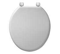Armitage Shanks S406001 White Bakasan Toilet Seat, with Cover, Metal