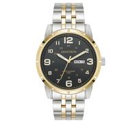 Armitron Men's Day-Date Function Bracelet Watch, 20-5398, Two-Tone/Black, 20-5398BKTT