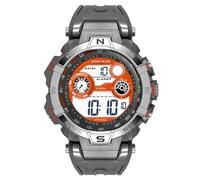 Armitron Sport Men's Digital Chronograph Resin Strap Watch, 40-8231, Grey/Orange, 40-8231ORGY
