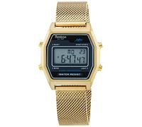 Armitron Sport Retro Digital Chronograph Mesh Bracelet Watch, 40/8485, Gold, Chronograph,Digital
