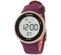 Armitron Sport Unisex Digital Chronograph Silicone Strap Watch, 40/8423, Purple/Black, 40/8423RPL