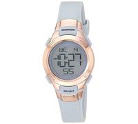 Armitron Sport Women's Digital Chronograph Resin Strap Watch, Powder Blue/Rose Gold
