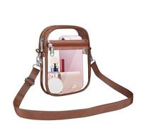 Armiwiin Clear Bag Stadium Approved, Clear Crossbody Purse Bag with Front Pocket for Concerts Sports Events Festivals, Clear