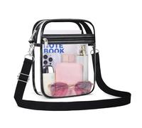 Armiwiin Clear Bag Stadium Approved Clear Crossbody Purse with Front Pocket, Clear, 140 square inches, Xlarge-clear