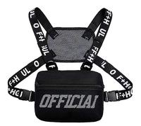 Armiya Chest Pack Utility Chest Bag for Men Running Backpack Vest Lightweight Chest Pouch Phone Holder for Workouts Running Hiking (black1)