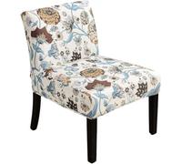 Armless Accent Chair Cover,Stretch Armless Chair Slipcovers for Accent Chair,Printed Single Sofa Chair Covers Furniture Protector Covers Removable Washable (Type 26)