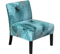 Armless Accent Chair Cover,Stretch Armless Chair Slipcovers for Accent Chair,Printed Single Sofa Chair Covers Furniture Protector Covers Removable Washable for Home Hotel (Color : #2)
