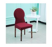 Armless Chair Covers for Dining Rooms with Round Back Set of 6/4/2, Stretch Accent Chair Covers Removable Modern Curved Back Chair Slipcover for Dining Room,K,2PCS