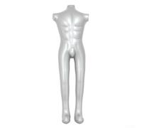 Armless Inflatable Male Mannequin - Full-Body PVC Display Model for Clothing, Retail & Trade Shows, 150 cm Tall, Torso & Legs