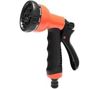 Armo® 10 Pattern Adjustable Hose Nozzle Anti Slip Multi High Pressure Jet Spray Gun for Hose Pipe Watering Cans with 10 Water Control Patterns