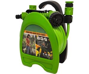 Armo® 10M Mini Garden Hose Pipe 32FT Hosepipe with 7 Pattern Spray Nozzle Gun Retractable Garden Hose Reel for Patio Balconies