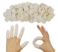 Armo® 150 x Disposable Finger Cot Latex Finger Cots Anti Static Finger Rubber Covers Finger Bandage Dressing