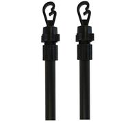 Armo® 2.4M Heavy Duty Metal Washing Line Prop Telescopic Extending 8.5FT Garden Washing Clothes Line Support Pole (2)