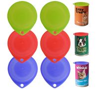 Armo 6 x Leakproof Plastic Can Lids For Can Tins Silicone Tin Covers