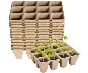 Armo Gardening Seed Starting Trays, 240 Cells, Biodegradable Plant Pots, 20 Pack