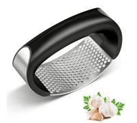 Armo® Garlic Press Garlic Crusher Kitchen Stainless Steel Garlic Rocker 304 Food Grade Garlic Crusher Ergonomic Handle Garlic Peeler