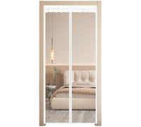 Armo® Heavy Duty Door Magnetic Screen Fly Bug Mosquito Insects Screen Mesh Magnetic Automatic Close Door Fly Screen 210CM X 90CM (White)