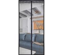 Armo Heavy Duty Door Magnetic Screen Fly Bug Mosquito Insects Screen Mesh Magnetic Automatic Close Door Fly Screen 210CM X 90CM (Black)