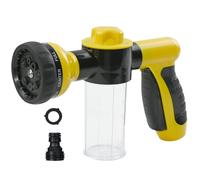 Armo® Multifunctional Garden Hose Sprayer Spray Gun with 8 Adjustable Mode Built in Soap Dispenser for Car Washing, Gardening, Lawn, Plants, Pets (Yellow)