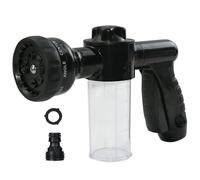 Armo® Multifunctional Garden Hose Sprayer Spray Gun with 8 Adjustable Mode Built in Soap Dispenser for Car Washing, Gardening, Lawn, Plants, Pets (Black)