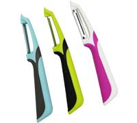 Armo® Vegetable Peeler, Stainless Steel, Non-Slip Handles, for Potato, Carrot, and Vegetables, Pack of 3