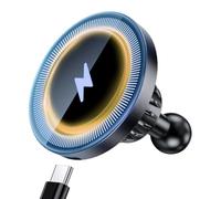 ARMOLABX Magnetic Wireless Charging Phone Holder with 20mm Ball Mount for MagSafe Charge, [Heavy-Duty] 20mm Ball for MagSafe Charger Compatible with Bulletpoint Mounting Solutions