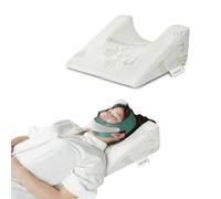 ARMOPIL Back Sleeper Wedge Pillow for Facelift & Rhinoplasty Recovery - Compact Positioning Pillow for Neck & Jaw Support with Bamboo Cover