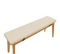 ARMOQ Rectangle Bench Cushion,Non-slip Seater Bench Cushion,5cm Thickness Sponge Outdoor Bench Cushion,Bench Seat Pad for Indoor (100 x 35 CM,White)