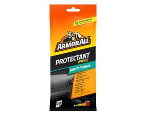 Armor All, 20 Matt Protectant Wipes, Citrus Scent, Suitable for Plastic and Vinyl, Restores your Surfaces Appearance and Keeps them Protected, Ideal For Car Detailing, Made in the UK