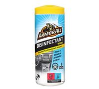 Armor All, 24 Disinfectant Wipes, Citrus Scent, Cleans and Disinfects All Car Surfaces In One Step, Kills 99.99% of Bateria and Virus, Freshness Lock, Ideal for Car & Motorcycle Detailing