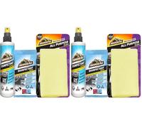 Armor All, Car Cleaning Disinfectant Bundle, Includes 20 Disinfectant Wipes 20ct, Disinfectant Spray and Microfibre Cloth, Eliminates 99.9% of bacteria and viruses, Multi-Surface Car Accessories
