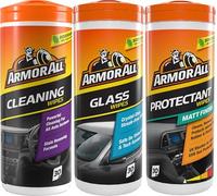 Armor All, Car Interior Cleaning Wipes, Triple Pack for Dashboard, Glass & All Around Interior, 90 Biodegradable Wipes (Set of 3x30 Plastic Free Wipes), Ideal for Car Detailing, Made in the UK