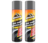 Armor All Extreme Tire Shine 500ml Pack of 2 | High Gloss Long Lasting Finish | Car Tyre Dressing Spray for Deep Black Wet Look