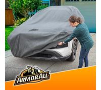 Armor All Heavy Duty Premium All-Weather SUV Car Cover by Season Guard; Max Protection from Sun Rain Wind & Snow for SUV or CUV up to 186" in Length; Indoor & Outdoor Covers, Grey (1270118SG)