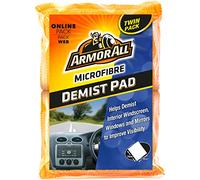 Armor All, Microfibre Car Demist Pad, Set of 2, Quick Demisting for Clear Vision, Gentle and Scratch-Free Cleaning, Designed for Windscreen, Windows and Mirrors, Ideal for Car & Motorcycle Detailing