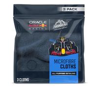 Armor All Podium Series Microfibre Cloths, 350 GSM Short-Pile Car Cleaning Cloths, Developed with Oracle Red Bull Racing, 3 Count