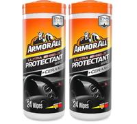Armor All Ultra Shield Car Interior Protectant Wipes + Ceramic - 24 Count (Pack of 2)
