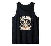 Armor Before Battle Christian Warrior Tank Top