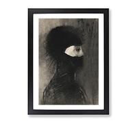 Armor By Odilon Redon Classic Painting Framed Print | A2 Black Framed Wall Art | Ready to Hang | Classic Historical Picture | Living Room Bedroom Lounge Office