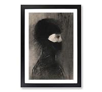 Armor by Odilon Redon Framed Print | A2 Black Framed Wall Art | Ready to Hang | Modern Nature Picture | Living Room Bedroom Lounge Office