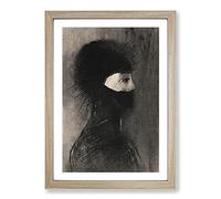 Armor by Odilon Redon Framed Print | A2 Oak Framed Wall Art | Ready to Hang | Modern Nature Picture | Living Room Bedroom Lounge Office